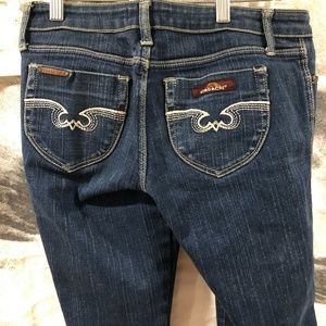 Vintage Jordache embroidered stretchy Cuffed jean